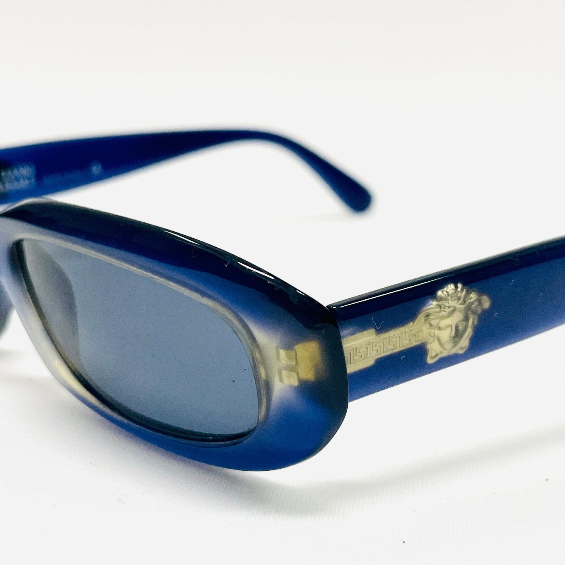 Vintage-Gianni-Versace-Sonnenbrille-Sunglasses-Model-308-Blue-Medusa  Alt-Text bearbeiten