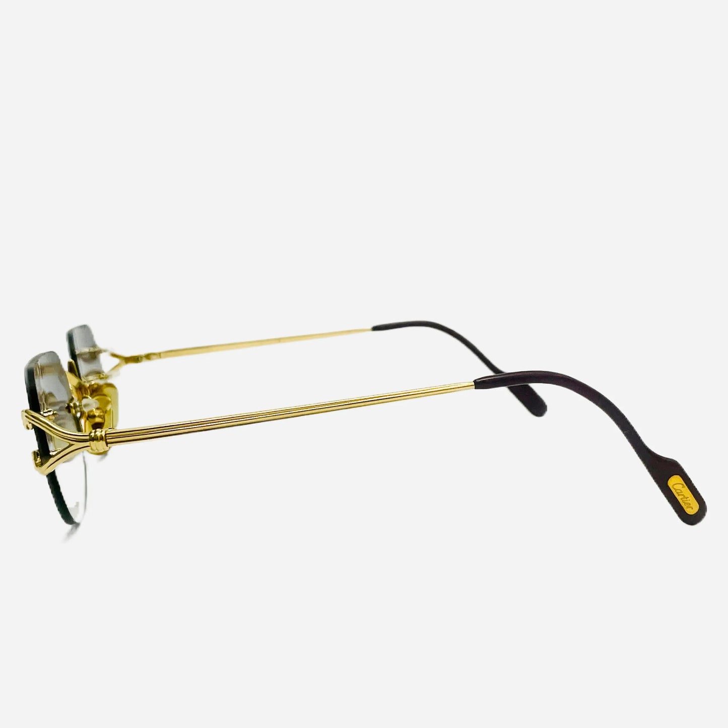 Vintage-Cartier-Big-C-Sonnenbrille-Sunglasses-22CT-Gold-Plated-the-seekers-side