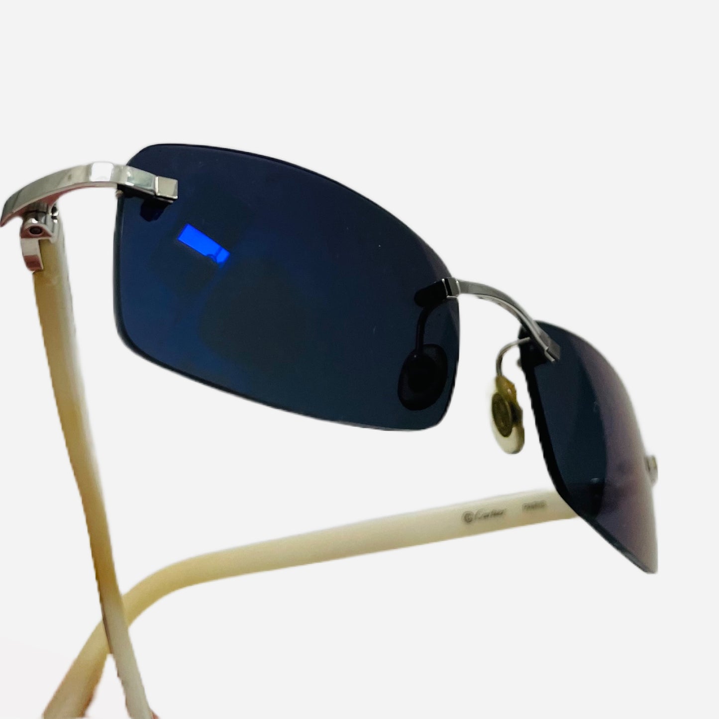 Vintage-Cartier-C-Decor-Rimless-Mother-of-Pearl-Platinum-Sonnenbrille-Sunglasses-the-seekers-cartier
