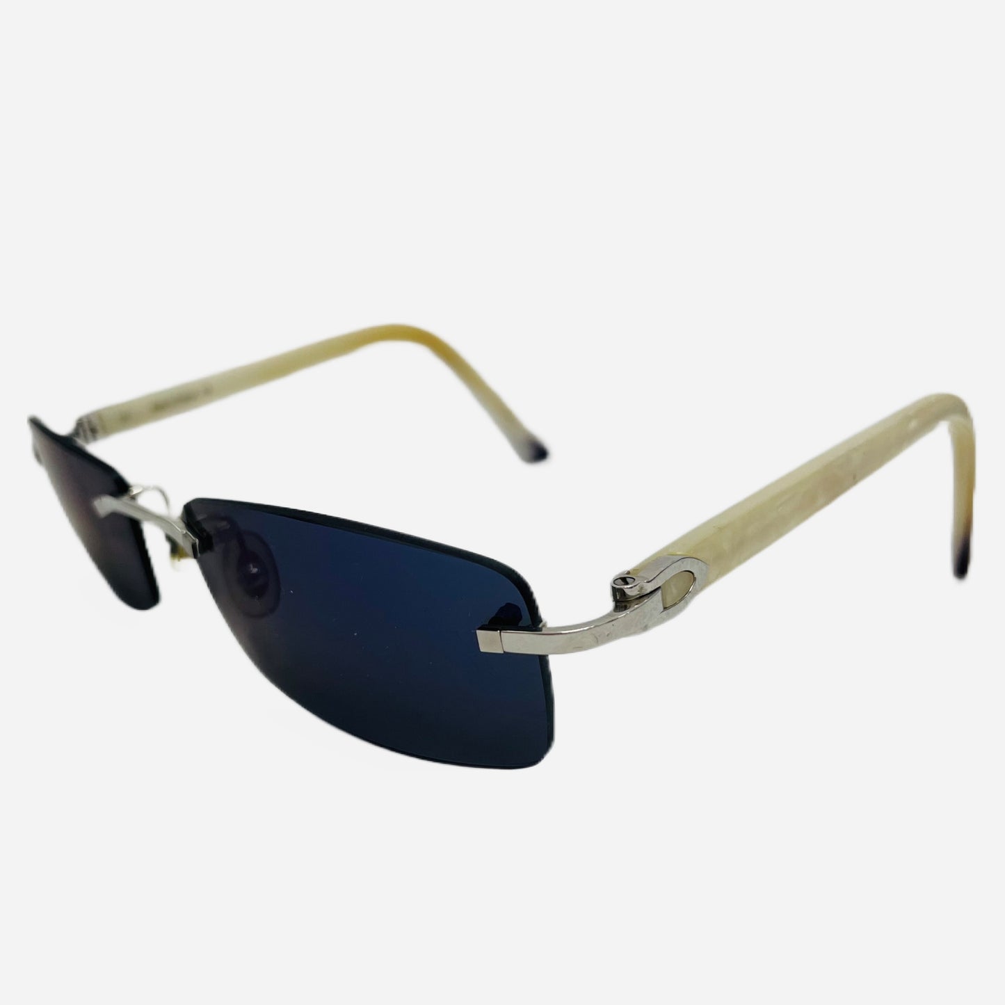 Vintage-Cartier-C-Decor-Rimless-Mother-of-Pearl-Platinum-Sonnenbrille-Sunglasses-the-seekers-side-2