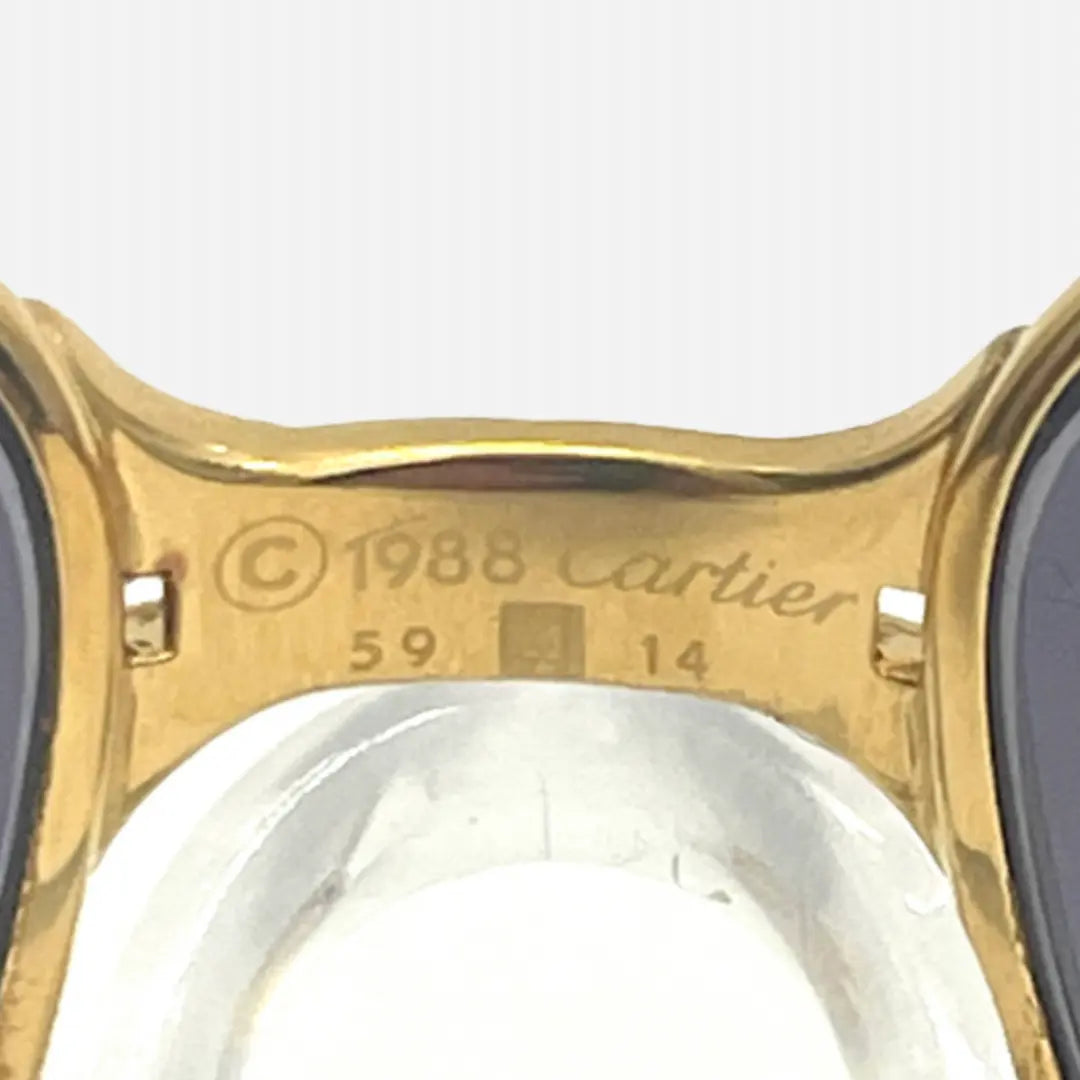 Vintage-Cartier-Panthere-Sonnenbrille-Sunglasses-G.M.-22CT-Gold-Plated-the-seekers-1988