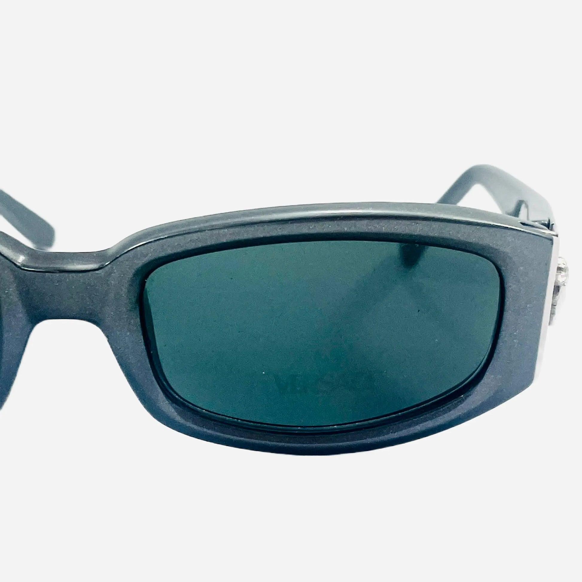 Vintage-Gianni-Versace-Sonnenbrille-Sunglasses-Model-253-Silver-Front-right-glass