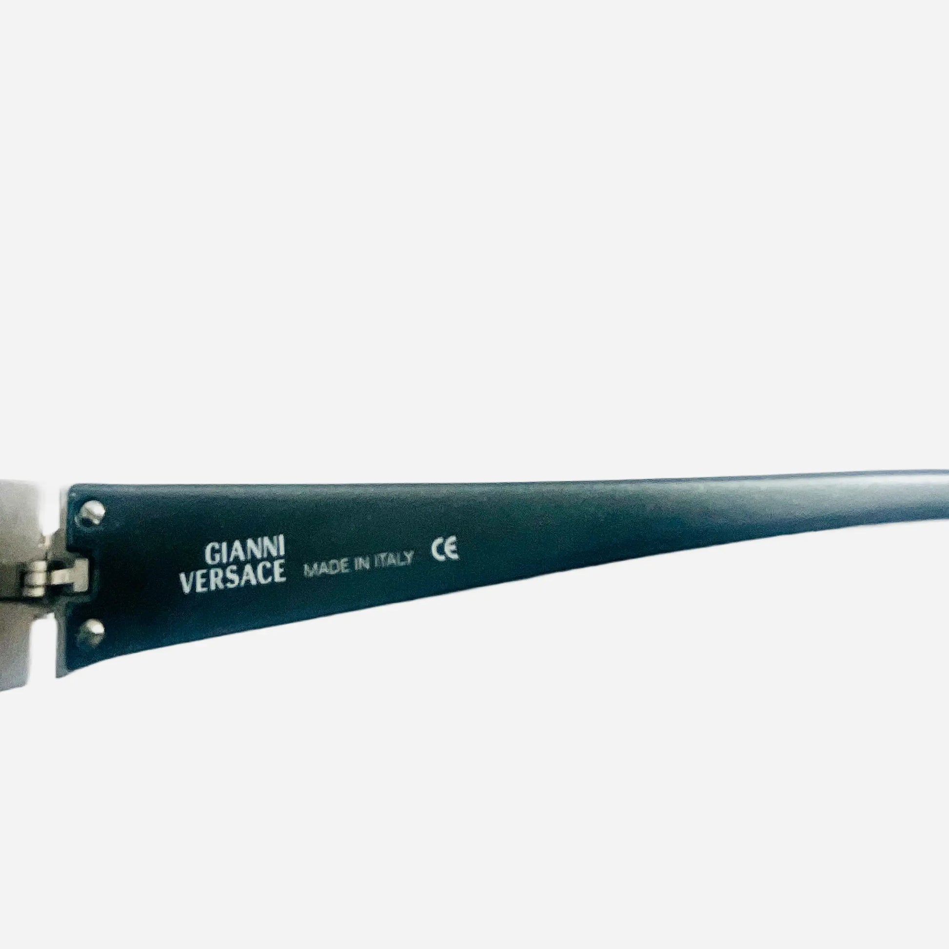 Vintage-Gianni-Versace-Sonnenbrille-Sunglasses-Model-253-Silver-Temple-1