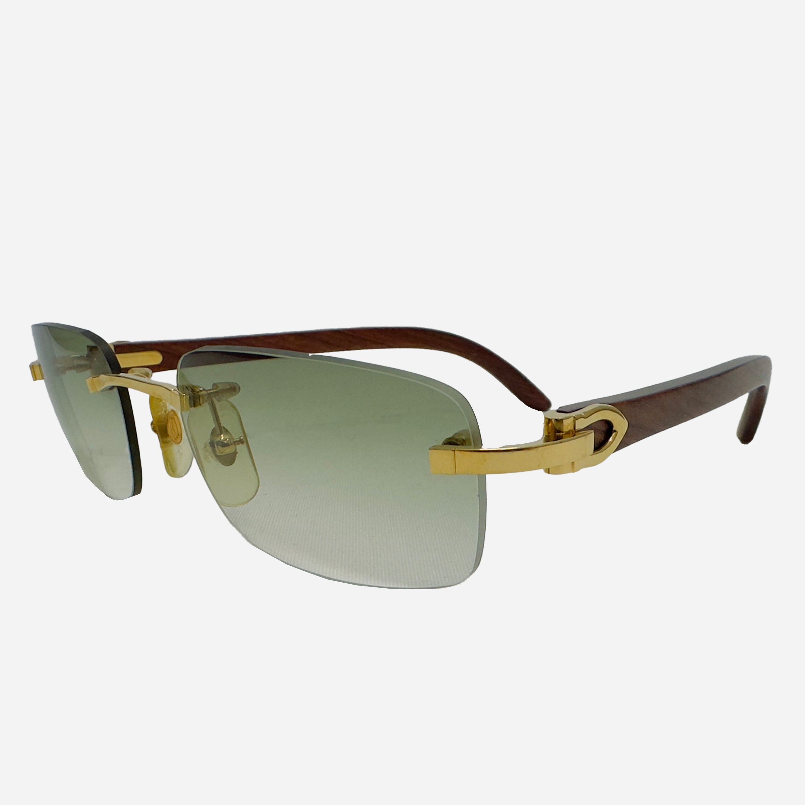 2020 Cartier Decor C Gold Buffs White Horn Sunglasses – CityStyles313