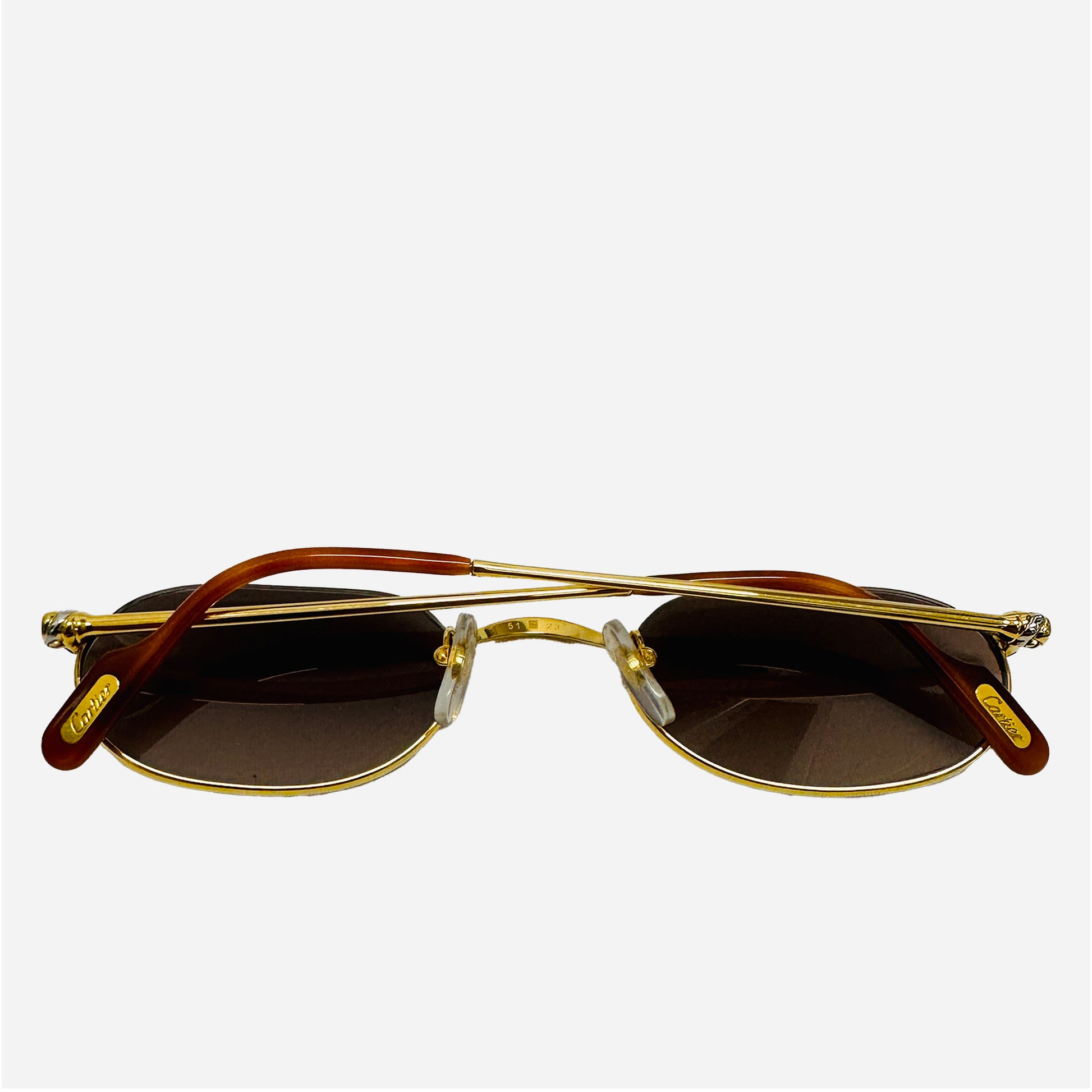 Vintage-Cartier-Demi-Lune-Trinity-Gold-Sonnenbrille-Sunglasses-the-seeker_back