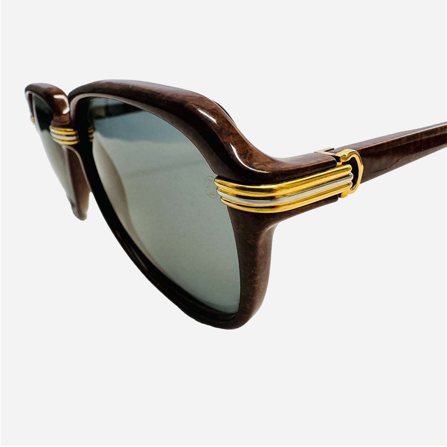 CARTIER | VITESSE CARTIERVintage-Cartier-Sorbonne-Gold-22-karat-carats-Sonnenbrille-Sunglasses-the-seeker-detail