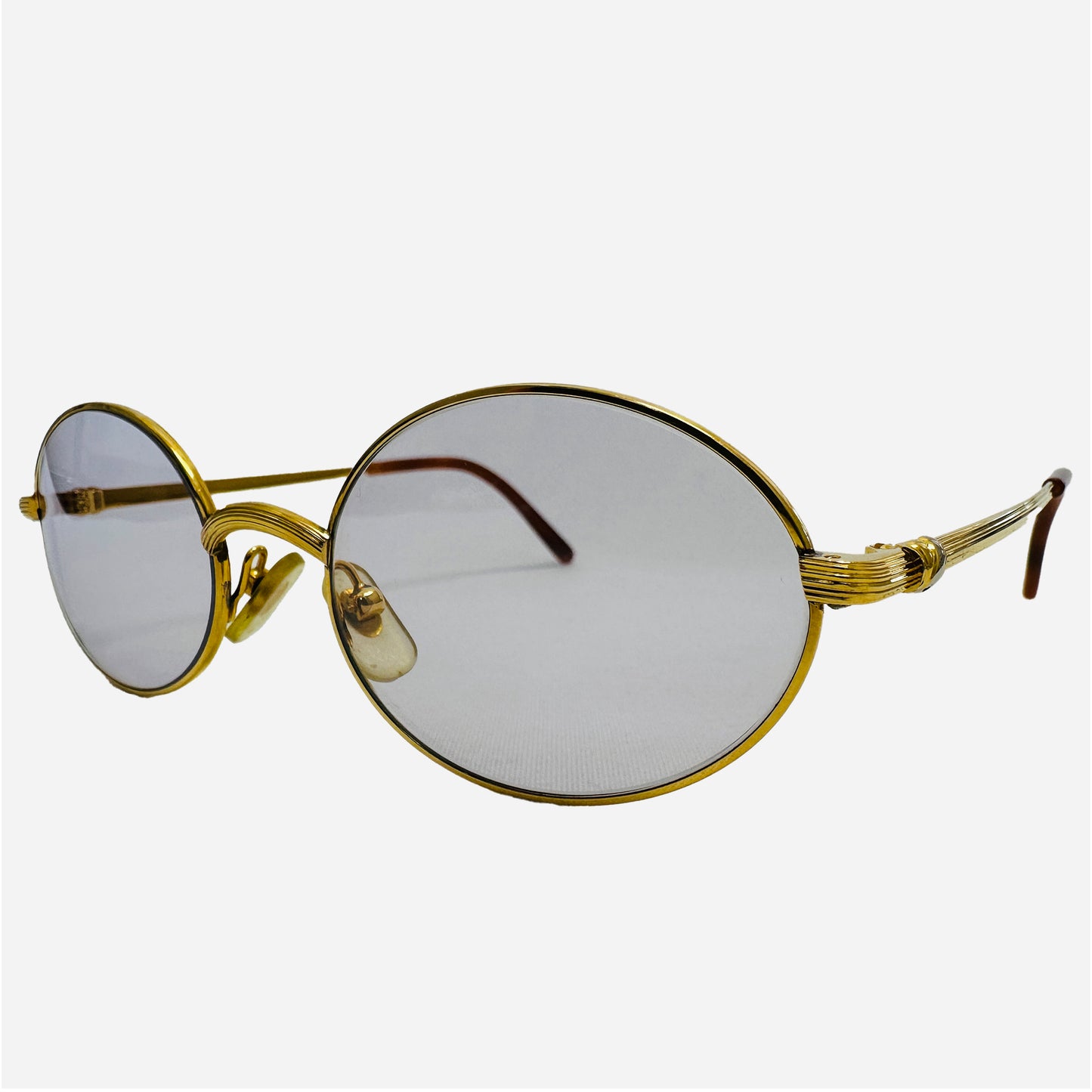 Vintage-Cartier-Sorbonne-Gold-22-karat-carats-Sonnenbrille-Sunglasses-the-seeker-front