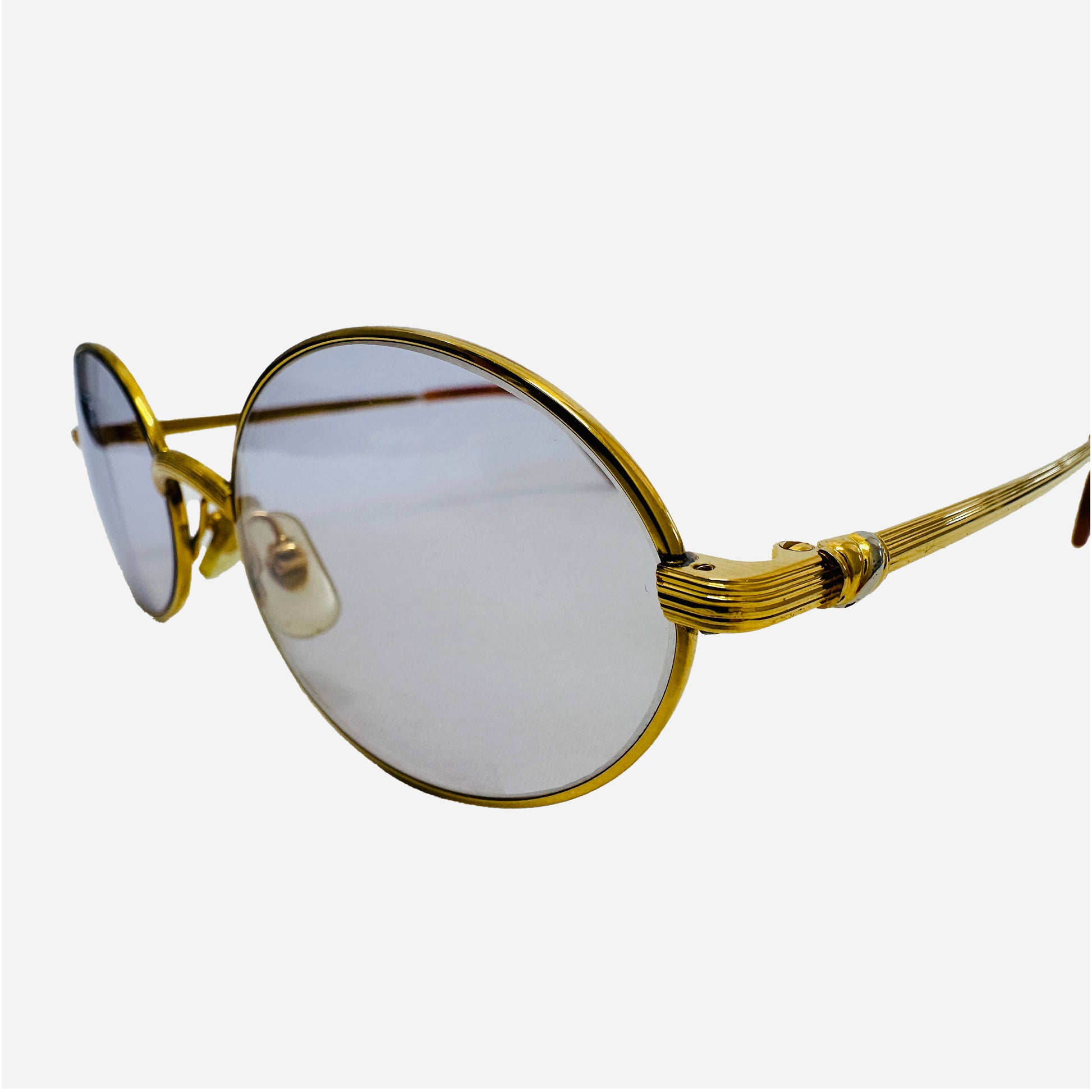 Vintage-Cartier-Sorbonne-Gold-22-karat-carats-Sonnenbrille-Sunglasses-the-seeker-side-front