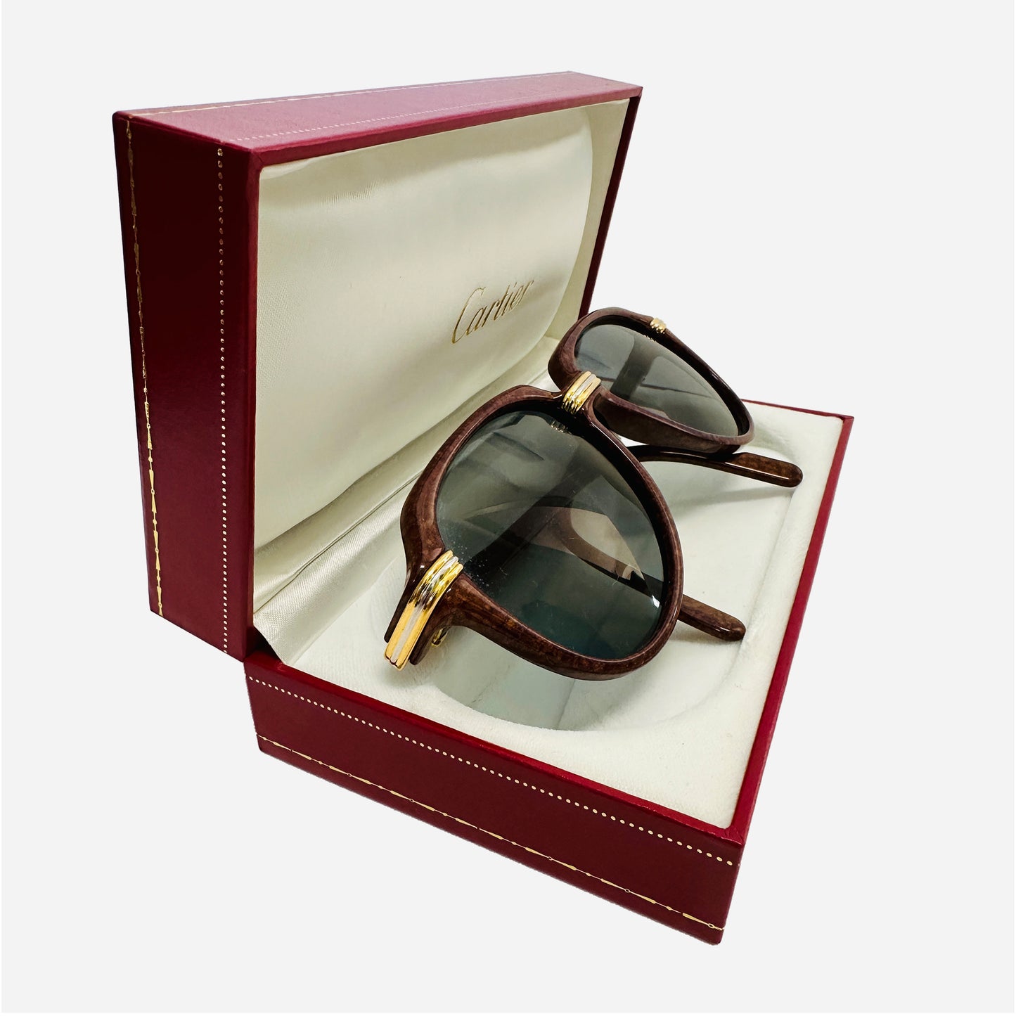 Vintage-Cartier-Sorbonne-Gold-22-karat-carats-Sonnenbrille-Sunglasses-the-seeker-withbox2