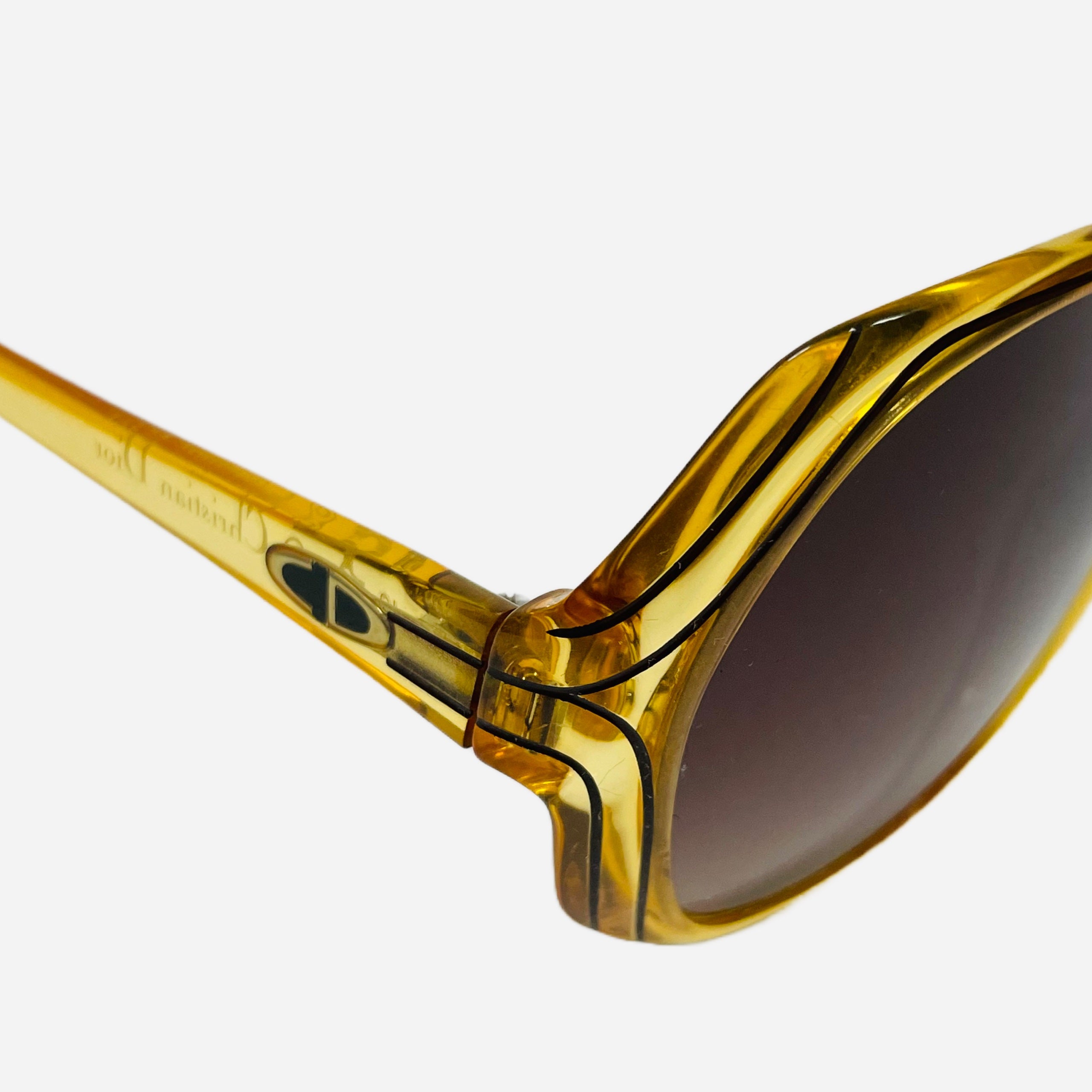 Dior 2024 yellow glasses