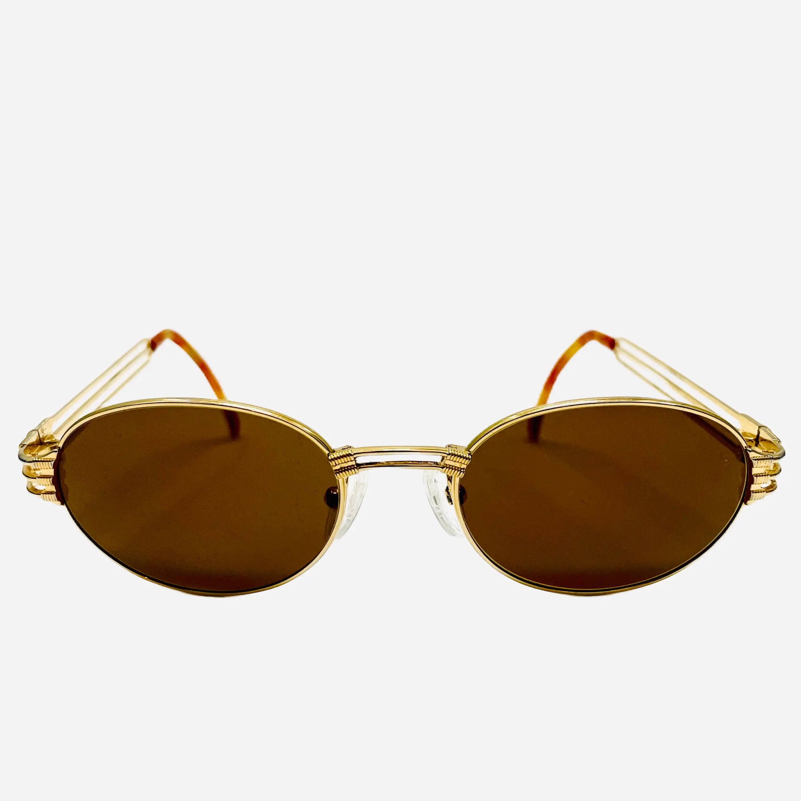 Sunglasses Jean Paul Gaultier 56-5203 90's Steampunk Shades Oval
