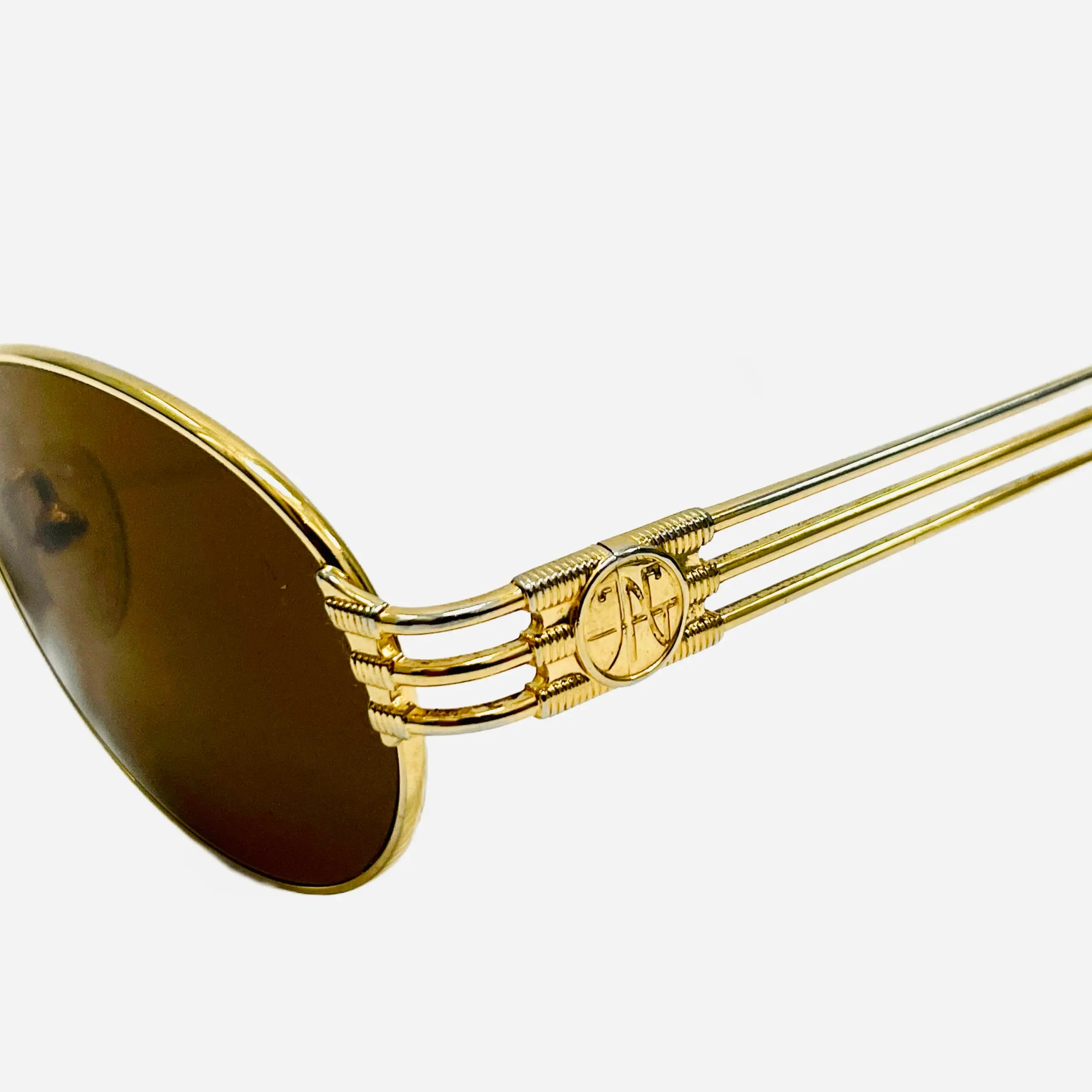 John Paul Gaultier Sunglasses 58-0062 Gray Clear Blue Rectangular w/ Gray  Lenses | eBay